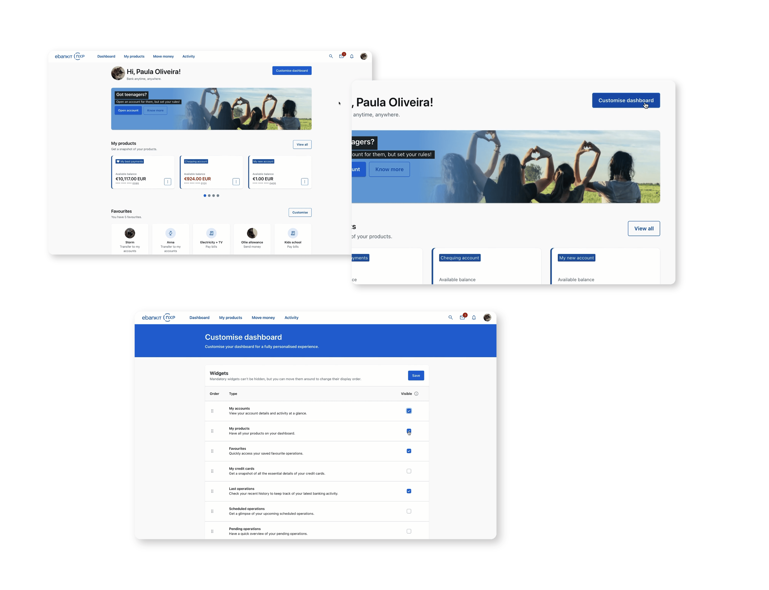 Blog_How to enhance digital banking UX_Customizable user dashboard
